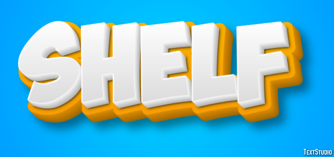 Shelf Text Effect