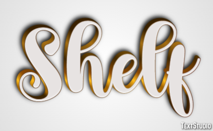 Shelf Text Effect