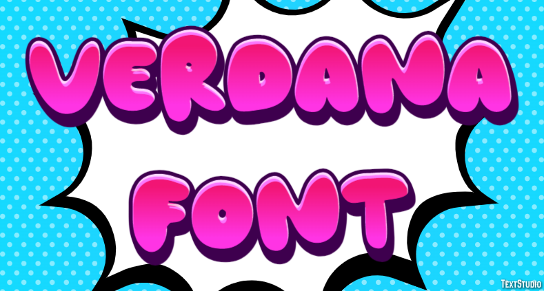 Verdana Font Effetto testo