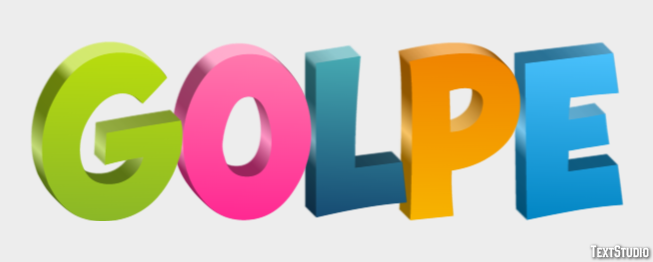 Golpe Effet de texte