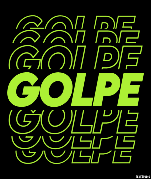 Golpe テキスト効果