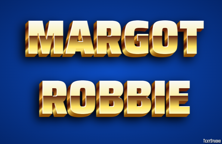 Margot Robbie Efecto de texto