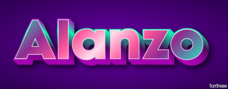 Alanzo Text effect