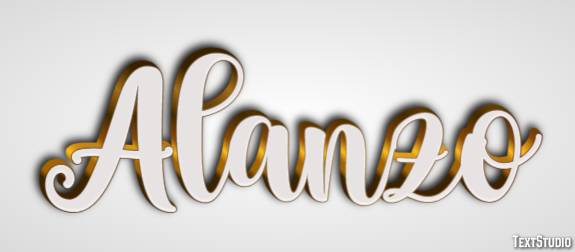 Alanzo Text effect