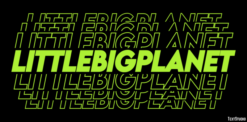LittleBigPlanet Effet de Texte
