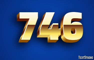 746 Efecto de Texto