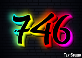 746 Efecto de texto