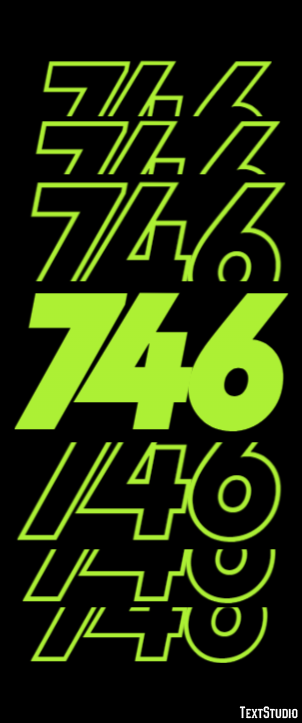 746 Efecto de Texto