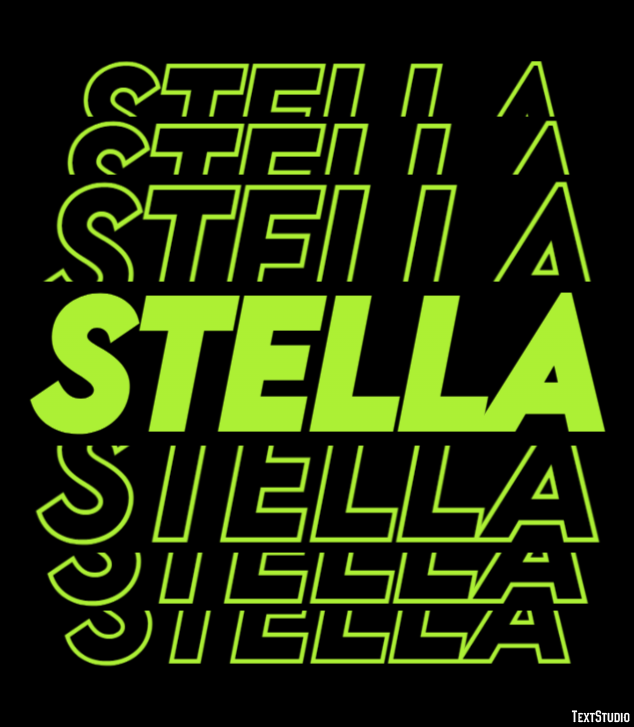 Stella Efecto de Texto