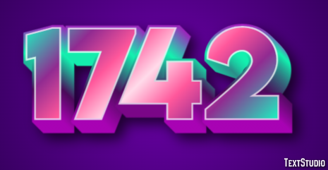 1742 Text Effect