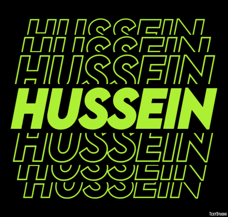 Hussein Effetto testo