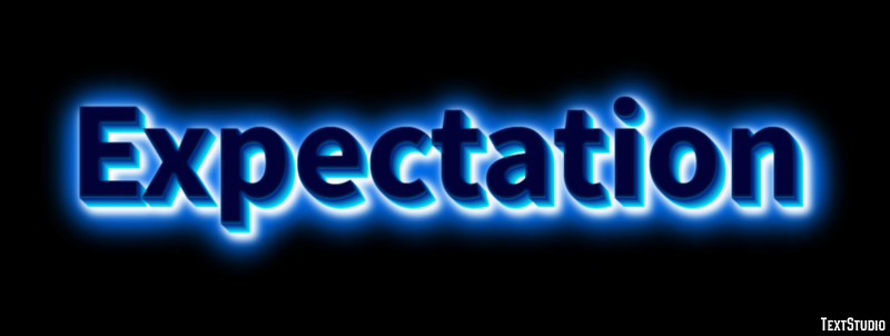 Expectation Efekt tekstowy