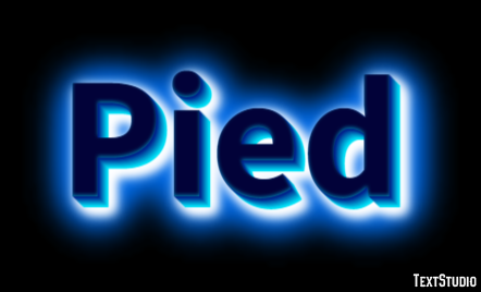 Pied Effet de Texte