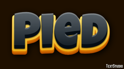 Pied Effet de texte