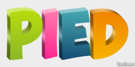 Pied Effet de texte