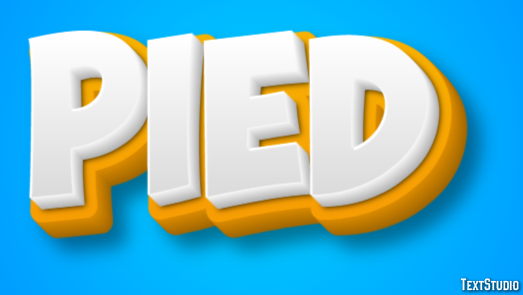 Pied Effet de Texte