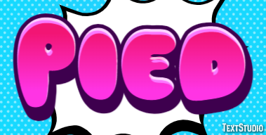 Pied Effet de Texte