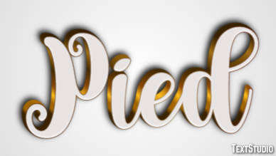 Pied Effet de Texte