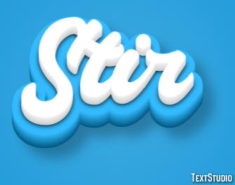 Stir Text Effect