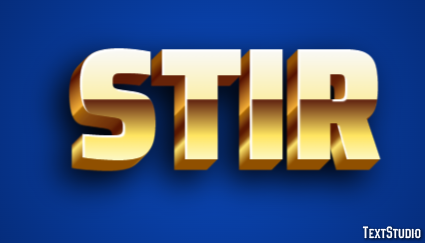 Stir Text Effect