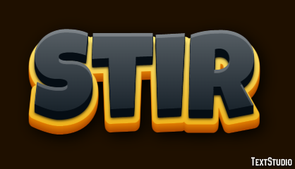 Stir Text Effect