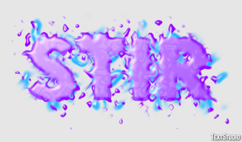 Stir Text Effect