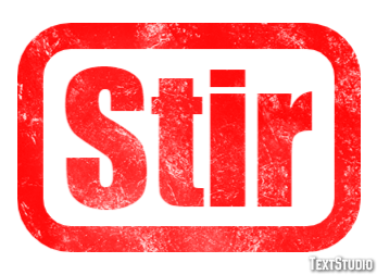 Stir Text Effect