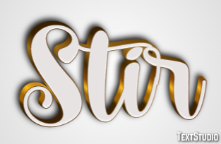 Stir Text Effect