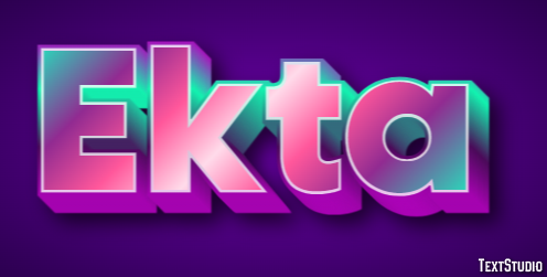 Ekta Text Effect