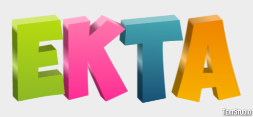 Ekta Texteffekt