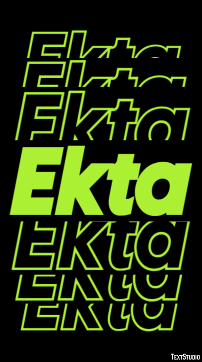 Ekta Texteffekt