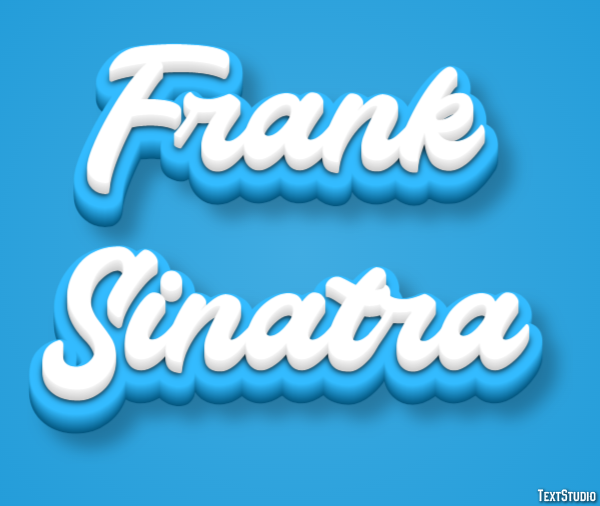 Frank Sinatra Efeito de texto