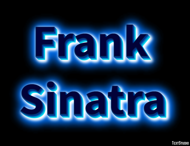 Frank Sinatra Efeito do texto