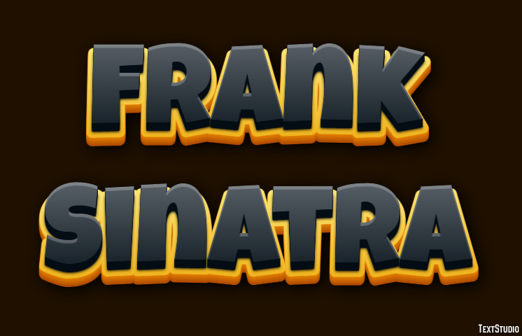 Frank Sinatra Efecto de Texto