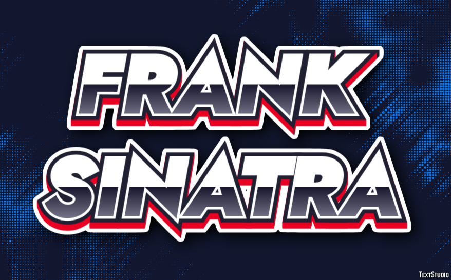 Frank Sinatra Text Effect
