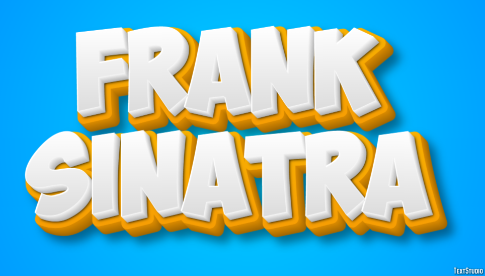 Frank Sinatra Efeito do texto