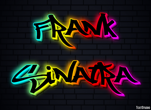 Frank Sinatra Efeito de texto