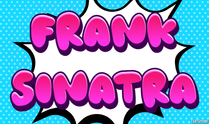 Frank Sinatra Text Effect