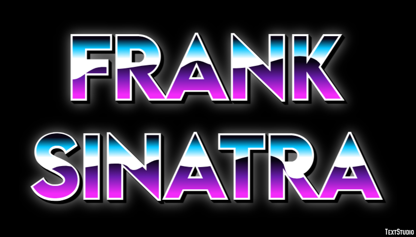 Frank Sinatra Text Effect