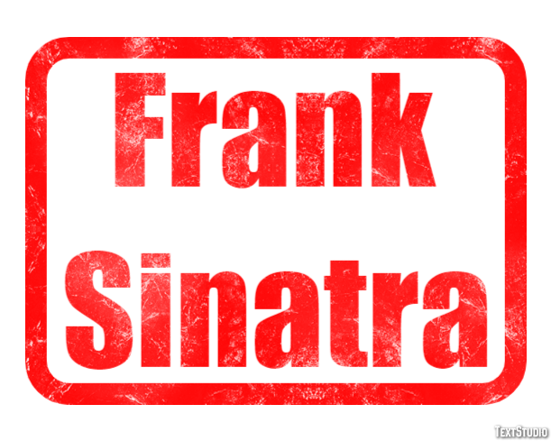Frank Sinatra Text Effect