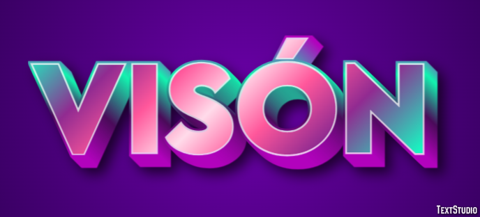 Visón Effet de Texte
