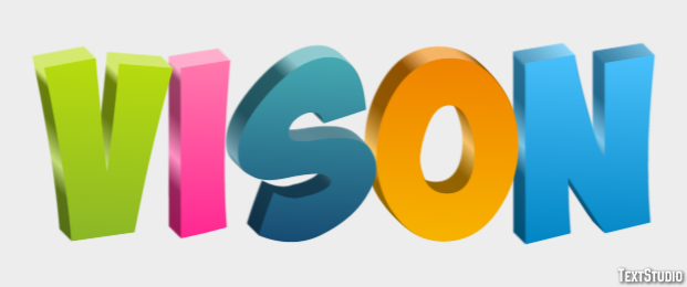Visón Effet de Texte
