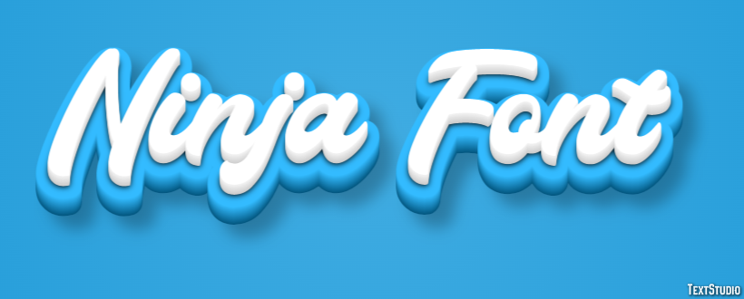 Ninja Font Text Effect