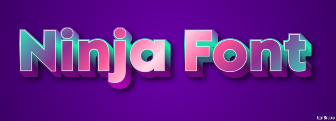 Ninja Font Text Effect