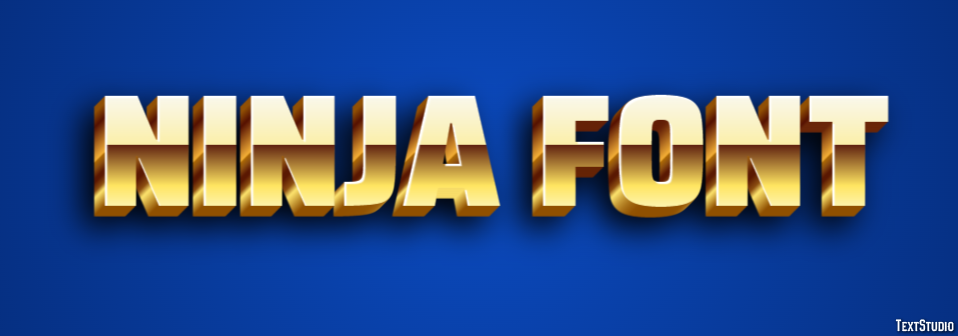 Ninja Font Effetto testo