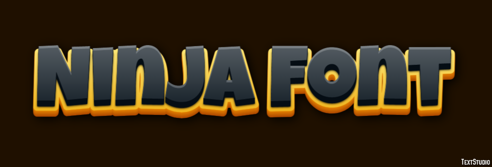 Ninja Font Effetto testo