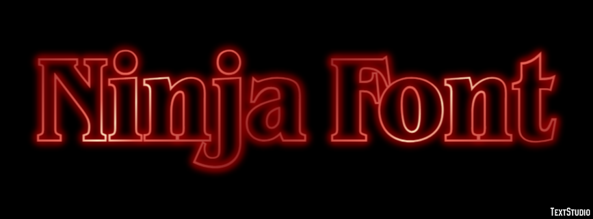 Ninja Font Text Effect