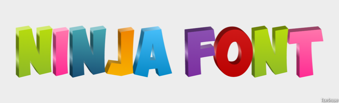 Ninja Font Text Effect