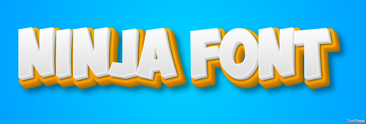 Ninja Font Effetto testo