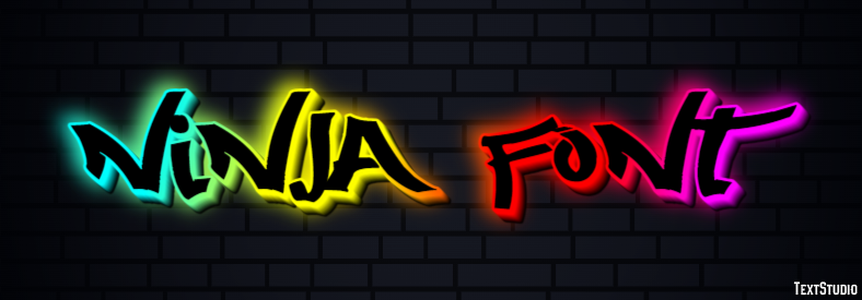 Ninja Font Effetto testo